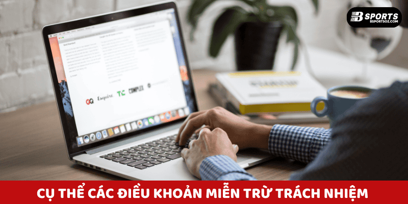 Giải thích cụ thể các điều khoản miễn trừ trách nhiệm trong điều kiện sử dụng.