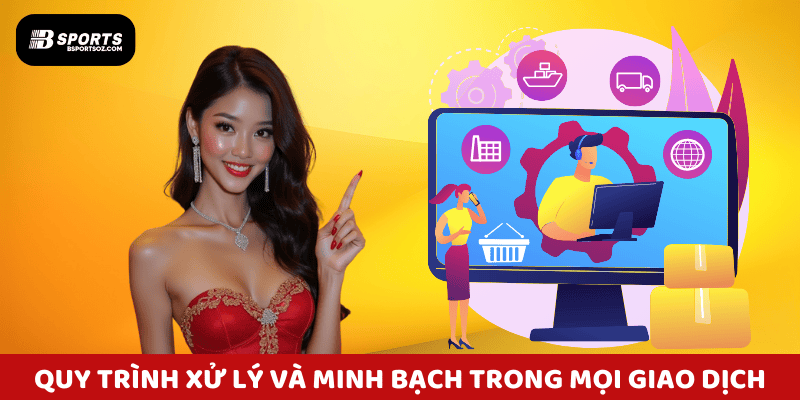 Quy trình xử lý và minh bạch trong mọi giao dịch theo chính sách hoàn trả Bsports.